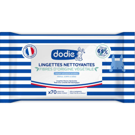 Dodie Lingettes Nettoyantes BIodégradable x70 lingettes