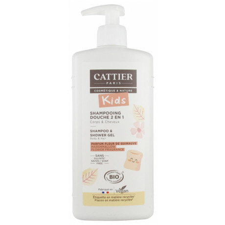 Cattier Kids Shampoing Douche 2en1 Parfum Fleur de Guimauve Bio 500 ml Cattier Kids Shampoing Douche 2en1 Parfum Fleur de Guimauve Bio 500 ml