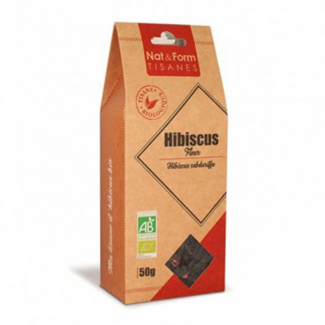 Nat & Form Tisane Hibiscus Fleur Bio 50g Nat & Form Tisane Hibiscus Fleur Bio 50g