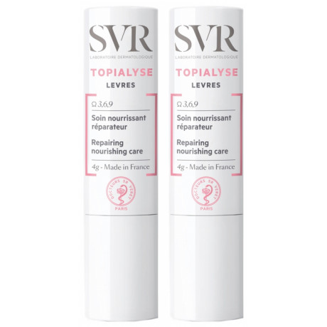 SVR Topialyse Soin Lèvres Lot de 2 x 4 g SVR Topialyse Soin Lèvres Lot de 2 x 4 g