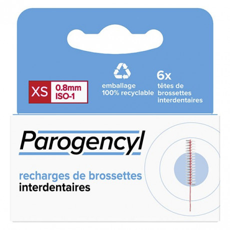 Parogencyl Recharge de Brossettes Interdentaires XS 6 unités Parogencyl Recharge de Brossettes Interdentaires XS 6 unités