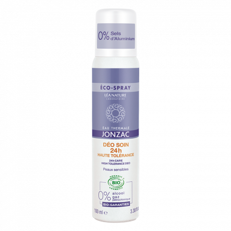 Jonzac Déodorant soin 24h haute tolérance bio spray de 100ml Jonzac Déodorant soin 24h haute tolérance bio spray de 100ml