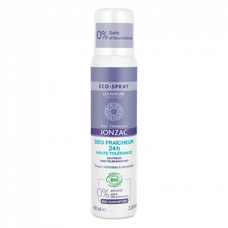 Déodorant fraîcheur 24h haute tolérance bio spray de 100ml Déodorant fraîcheur 24h haute tolérance bio spray de 100ml