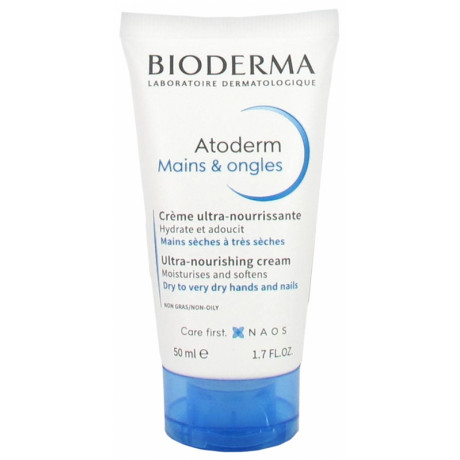 Bioderma Atoderm Crème Ultra-Nourrissante Mains & Ongles 50 ml