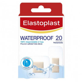 Elastoplast Waterproof Pansement Résistant à l'Eau 20 unités