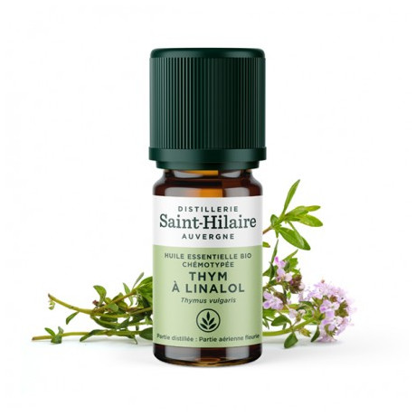 De Saint Hilaire Huiles essentielles bio Thym à linalol 5ml De Saint Hilaire Huiles essentielles bio Thym à linalol 5ml