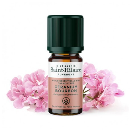 De saint hilaire Huiles essentielles bio Géranium Bourbon 5ml De saint hilaire Huiles essentielles bio Géranium Bourbon 5ml
