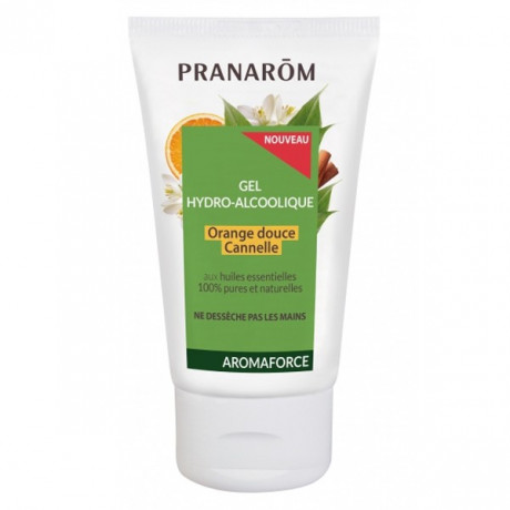 Pranarom Aromaforce Gel-Hydro Alcoolique Orange Douce Cannelle 50ml