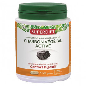 Superdiet Charbon Végétal 150 gélules