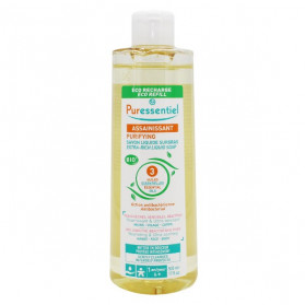 Puressentiel Assainissant Savon Liquide Surgras Aux 3 Huiles Essentielles Bio Eco-Recharge 500ml