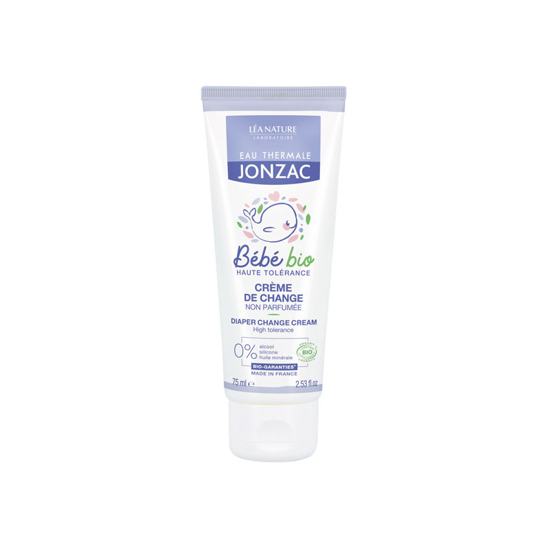 Eau de Jonzac Bébé Bio Crème de Change sans Parfum 75 ml - 31118 