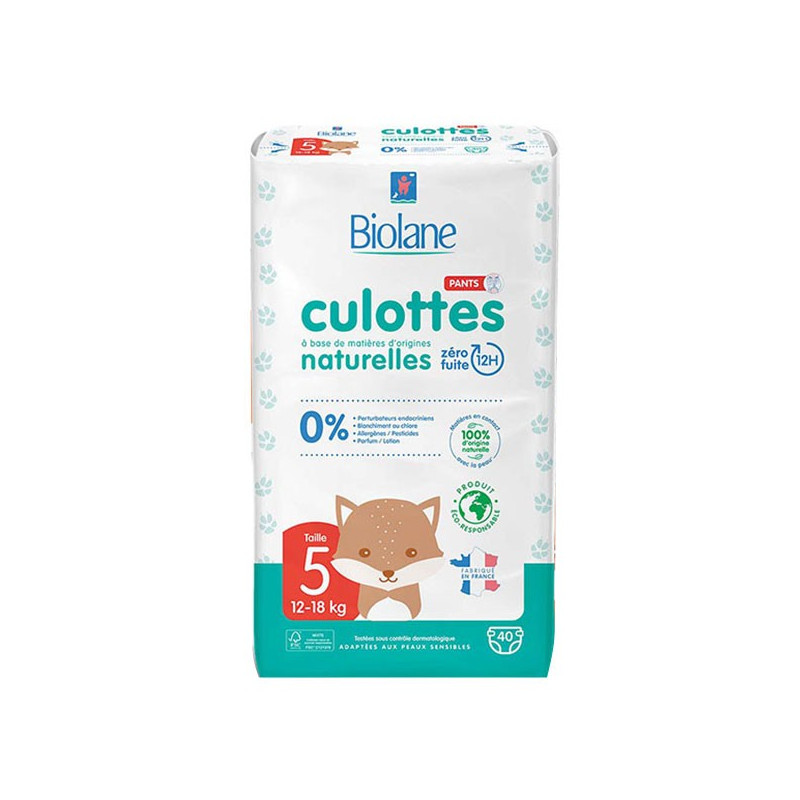 BIOLANE - Couches culottes - Taille 5 (12-18kg) - Zéro fuite
