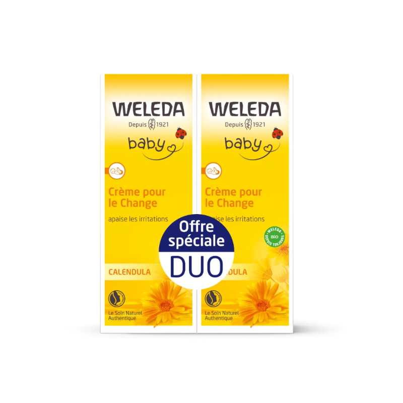 Weleda Bébé Crème pour le Change au Calendula 2x75ml