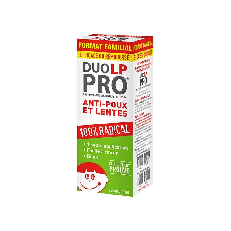 Duo-LP Pro Lotion Anti-Poux et Lentes 200ml + Peigne