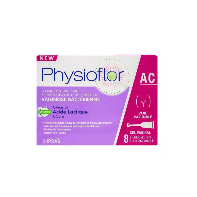 PHYSIOFLOR AC VAGINOSE BACTERIENNE 8 UNIDOSES PHYSIOFLOR AC VAGINOSE BACTERIENNE 8 UNIDOSES