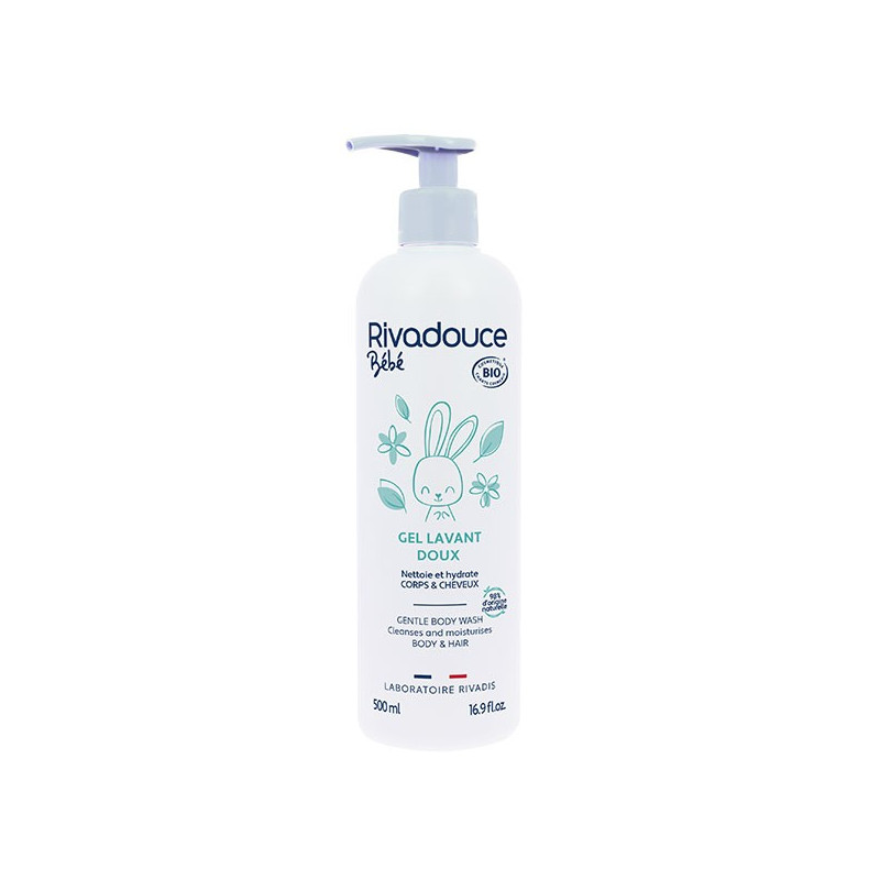 Rivadouce bébé Gel doux lavant 500ml - 54349 - Le Gel