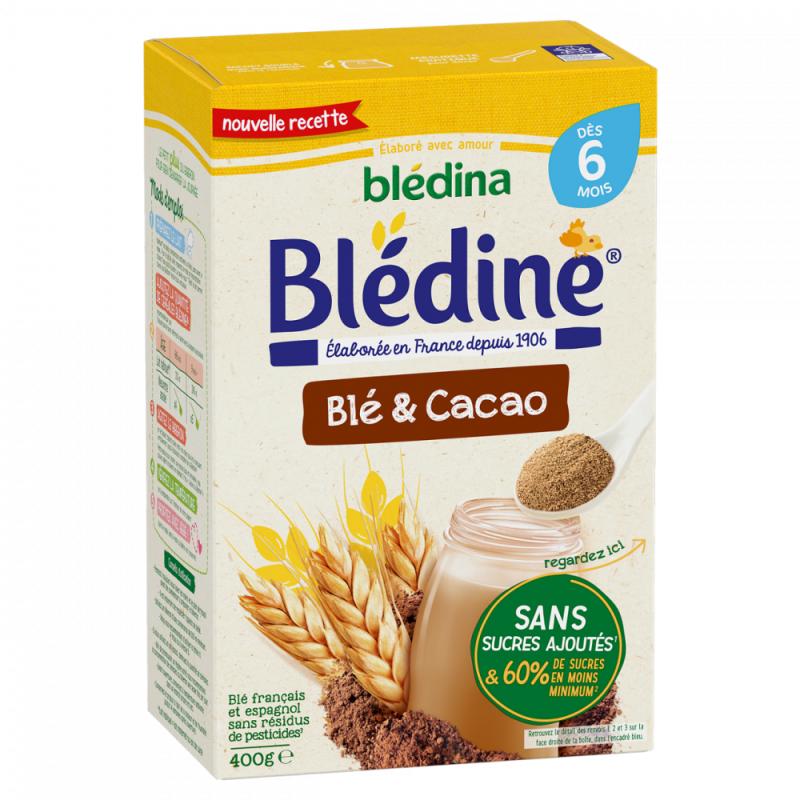 Physiolac Bio céréales Cacao en poudre - Alimentation Bébé dès 6 mois