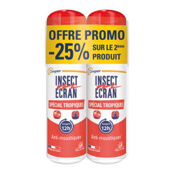 Cooper - Insect Ecran Tropiques - Répulsif Insecte - Lot de 2 x 75 ml