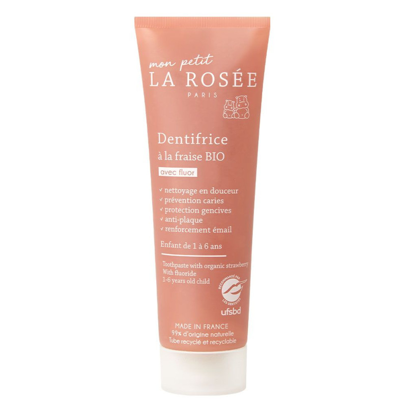 La Rosée Dentifrice Bébé à la fraise Bio 50ml