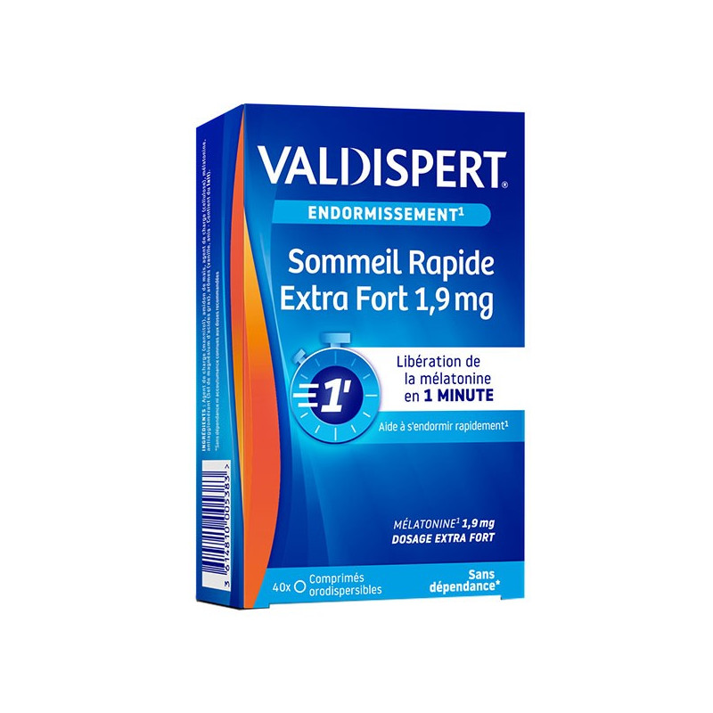 Valdispert Sommeil Rapide Extra Fort 1,9mg 40 comprimés