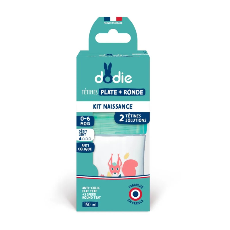 Dodie Tétine Multi-Perforée Anti-Colique Débit 4 Liquide Epais – 6 mois et  Plus, 1 Unité