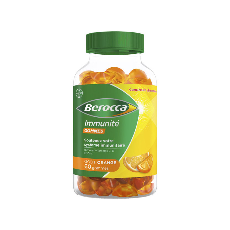 Berocca Immunité Gommes Orange 60 gommes