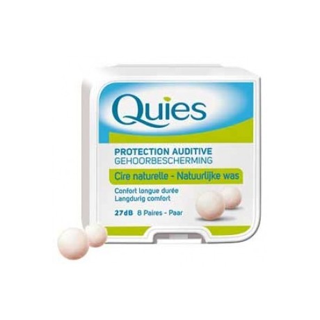 QUIES Protection auditive cire naturelle 8 paires