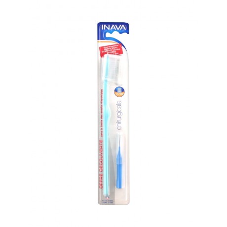 Inava Brosse à Dents Chirurgicale 15/100 + 1 Brossette Mono Compact Offerte Inava Brosse à Dents Chirurgicale 15/100 + 1 Brossette Mono Compact Offerte