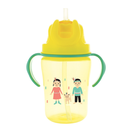Dodie Tasse Paille Jaune 18 Mois 350ml Dodie Tasse Paille Jaune 18 Mois 350ml