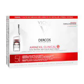 VICHY Dercos Aminexil - Clinical 5 femme, 21x6ml