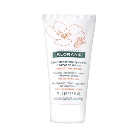 Klorane Crème Dépilatoire Apaisante à l'Amande Douce 75 ml Klorane Crème Dépilatoire Apaisante à l'Amande Douce 75 ml
