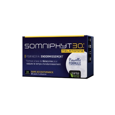 Santé Verte Somniphyt30' Mélatonine 1mg 30 comprimés Santé Verte Somniphyt30' Mélatonine 1mg 30 comprimés