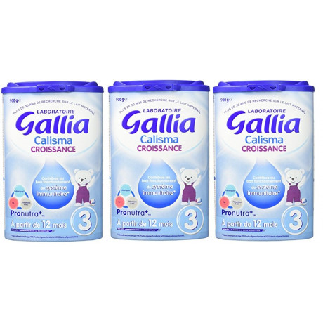 Gallia Calisma Croissance Lot de 3x800g