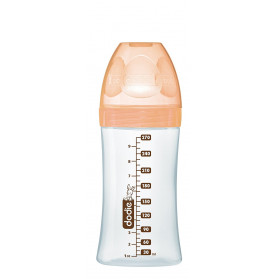 Dodie - Biberon en verre col large Sensation 270ml BEIGE BICHE 0-6