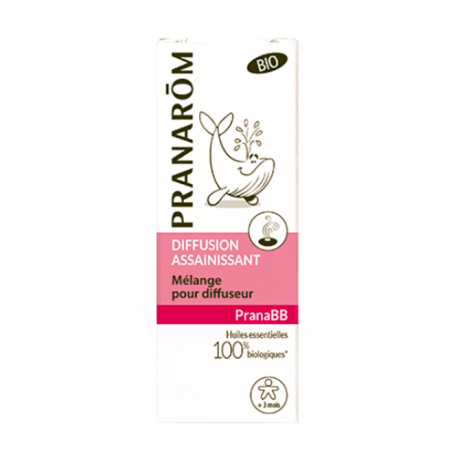 PRANAROM - PRANABB - Diffusion assainissant mélange pour diffuseur, 10ml PRANAROM - PRANABB - Diffusion assainissant mélange pour diffuseur, 10ml