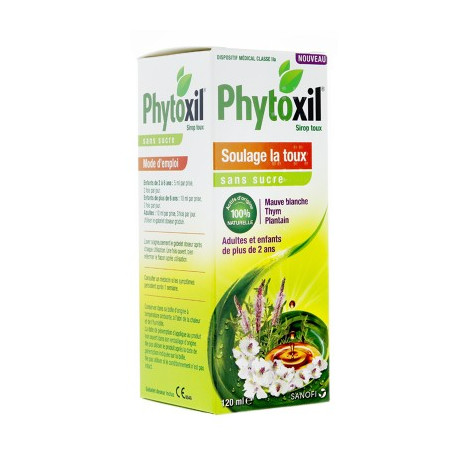 Phytoxil toux sirop sans sucre 120ml Phytoxil toux sirop sans sucre 120ml
