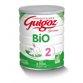 Guigoz Bio 2 Optipro Dès 6 Mois Lait Infantile en Poudre de 6 à 12 Mois 800 g