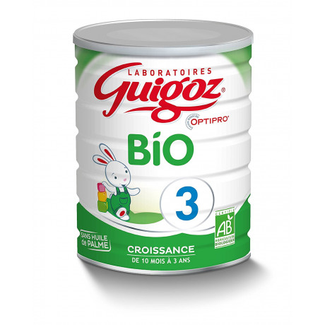 GUIGOZ GUIGOZGEST 3 Croissance 800g - Lait en Poudre pour Nourrissons de 1  à 3 Ans - Source de Fibres