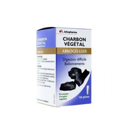 Arkogélules Charbon Vegetal 150 Gélules Arkogélules Charbon Vegetal 150 Gélules