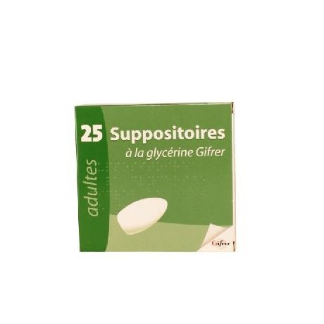 Suppositoire à la glycérine Gifrer 25 suppositoires Suppositoire à la glycérine Gifrer 25 suppositoires