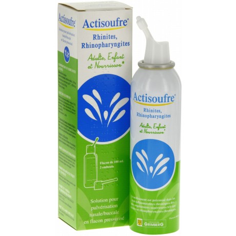 Actisoufre pulvérisation nasale/buccale 100ml Actisoufre pulvérisation nasale/buccale 100ml