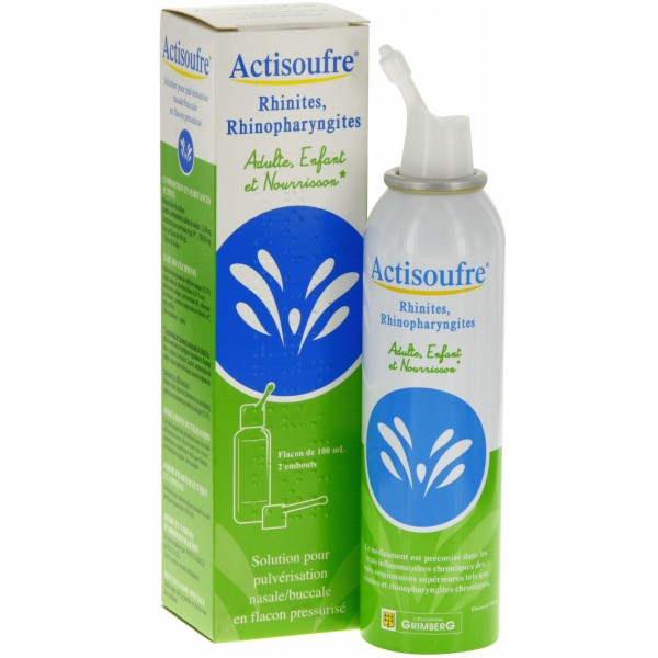 Actisoufre Pulverisation Nasale Buccale 100ml