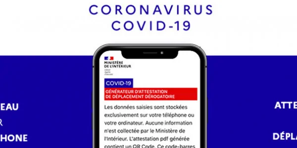 ATTESTATION DE DÉPLACEMENT DÉROGATOIRE COVID-19